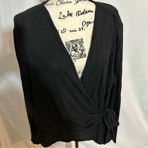 Lane Bryant Mock Wrapped Long Sleeve Blouse- NWT